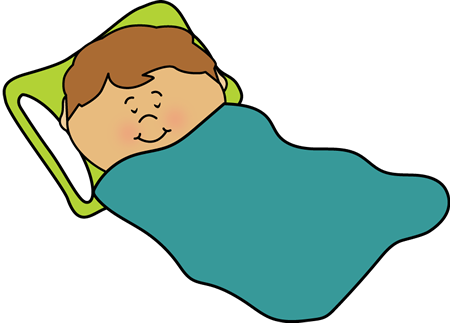 clip art of child under blanket