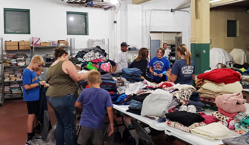 Broadfording Church group volunteers